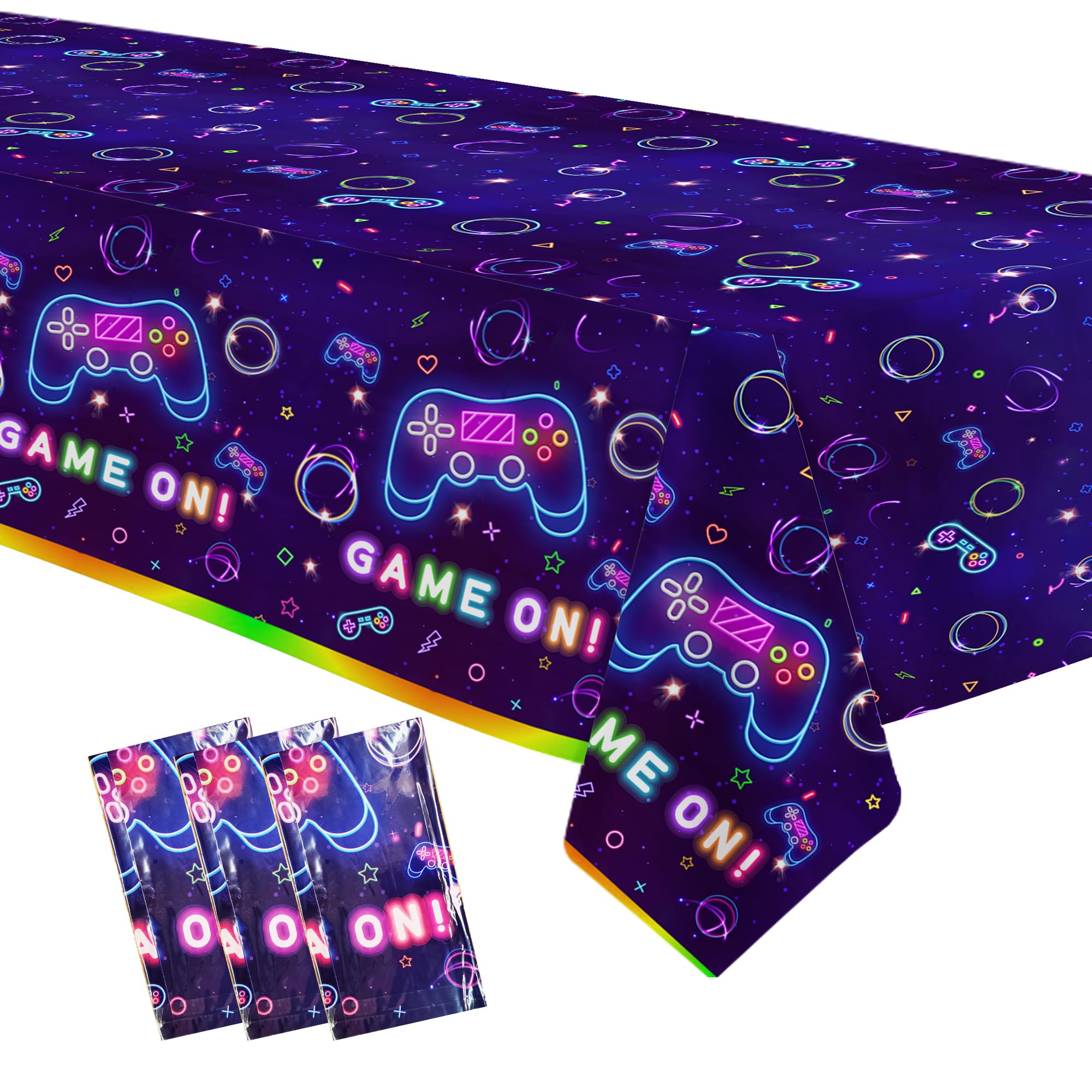 Amazon.com: Xenorik Video Game Party Tablecloth Decorations